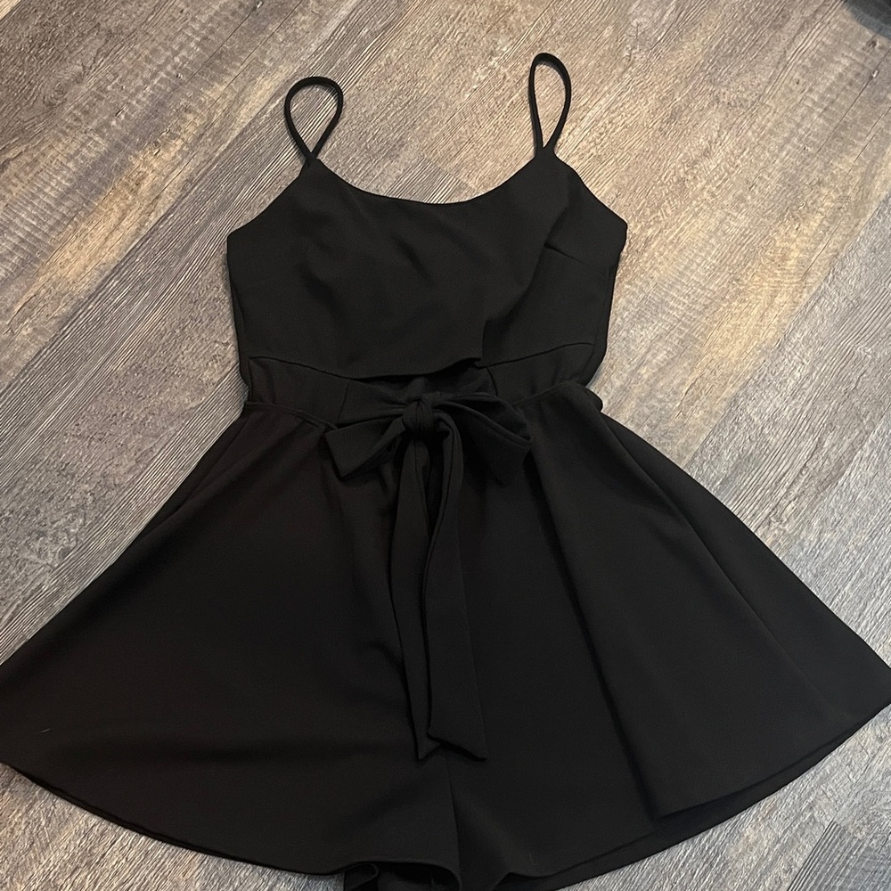 EUC Black Spaghetti Strap Romper size M